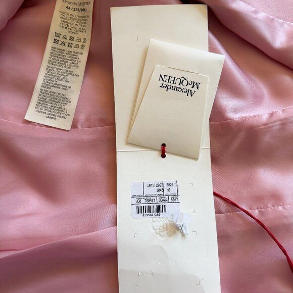 Alexander McQueen Single Breasted Tailored Blazer, Size IT44, Pink - Picture 2 of 11